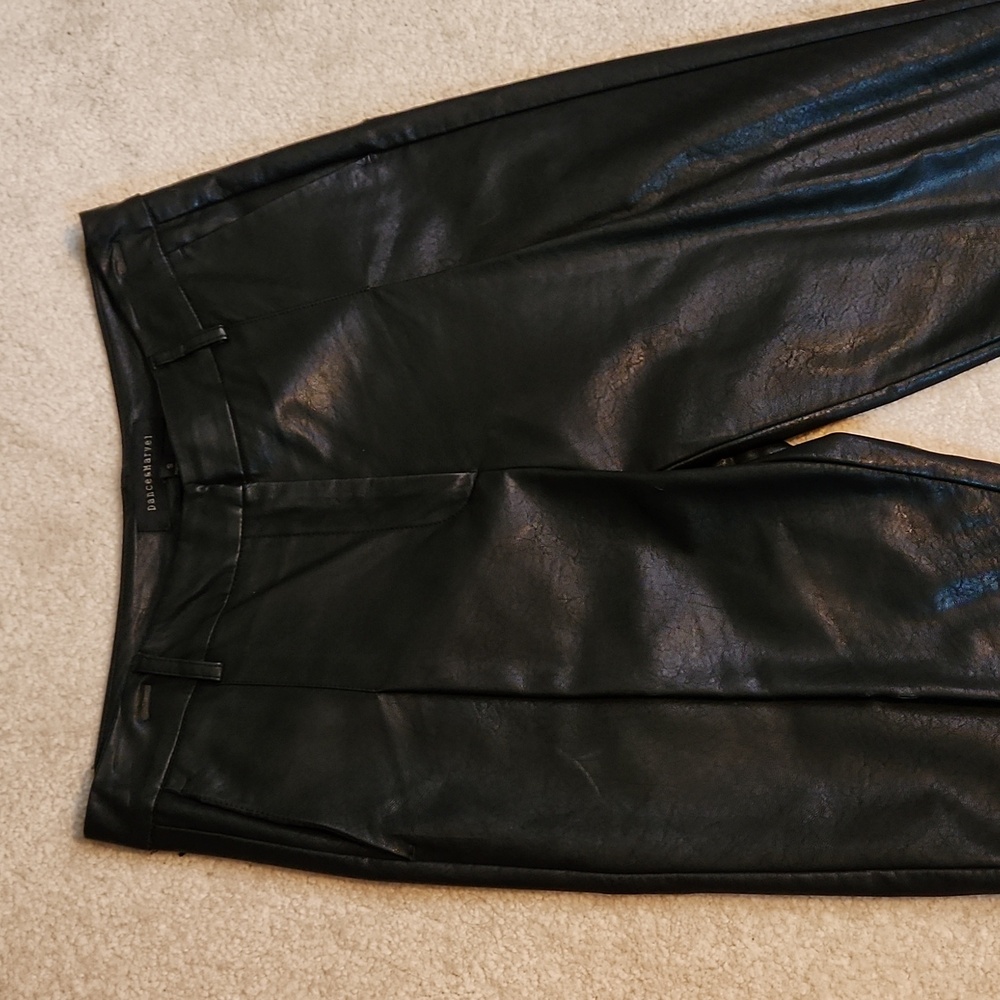 Black Pleather Plants with Pleats